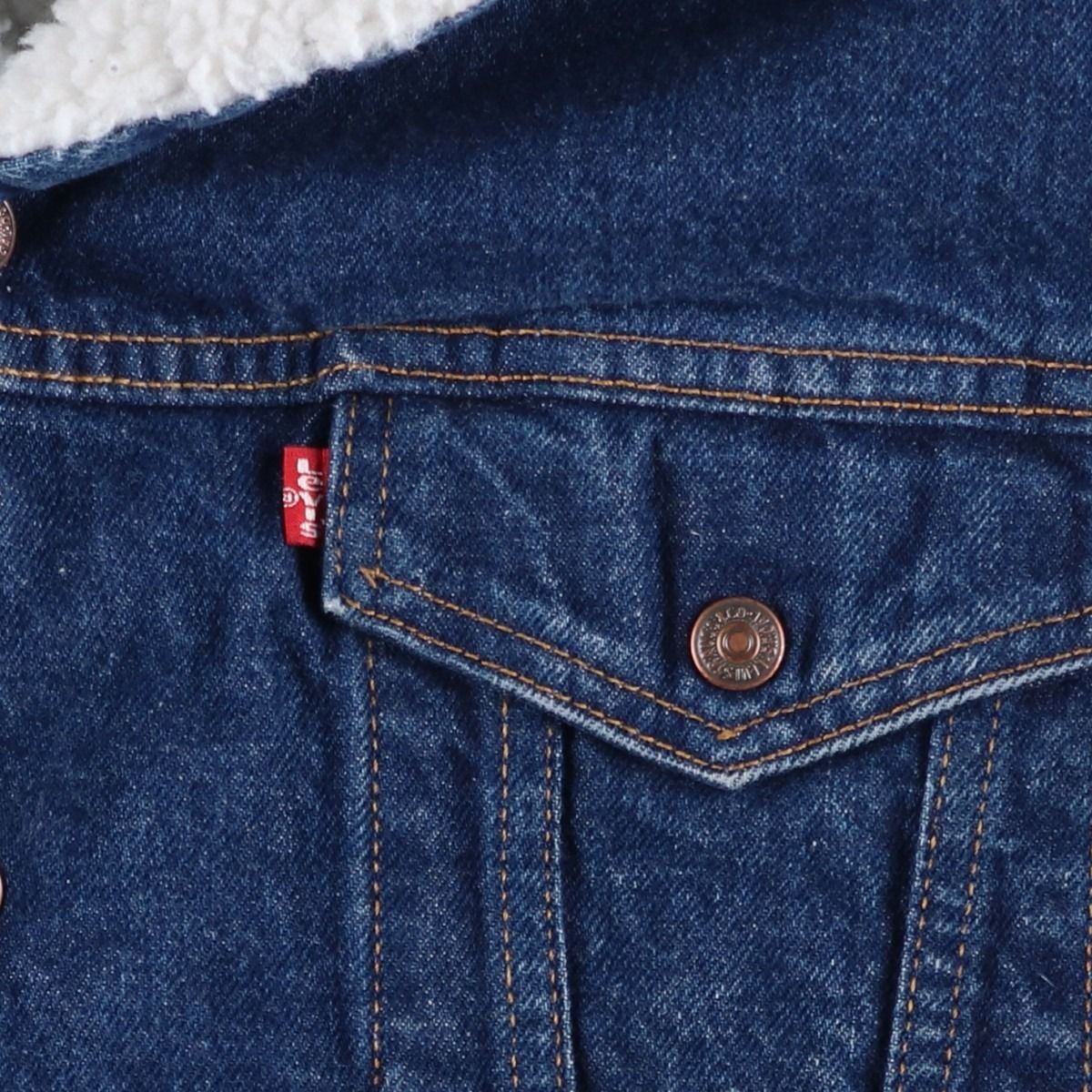古着 90年代 リーバイス Levi's 70609-0216 デニムボアジャケット メンズM相当/eaa605045 古着 90年代 リーバイス Levi's 70609-0216 デニムボアジャケット
