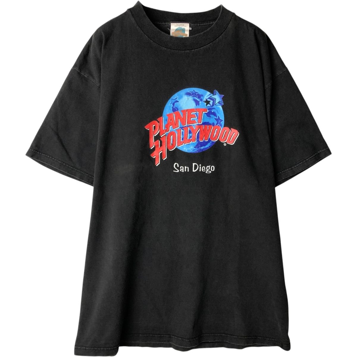 古着 PLANET HOLLYWOOD プラネットハリウッド アドバタイジングTシャツ USA製 メンズXL相当/eaa638696