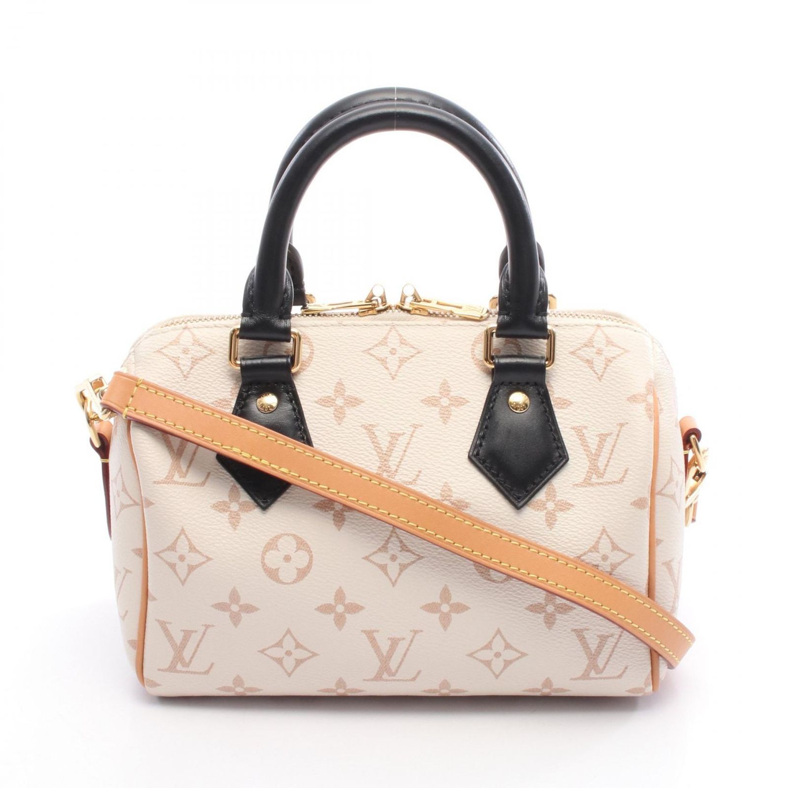 ルイ・ヴィトン LOUIS VUITTON ハンドバッグ スピーディバンドリエール20 M46906 デューン PVCコーティングキャンバス レザー スピーディ・バンドリエール20 レディース