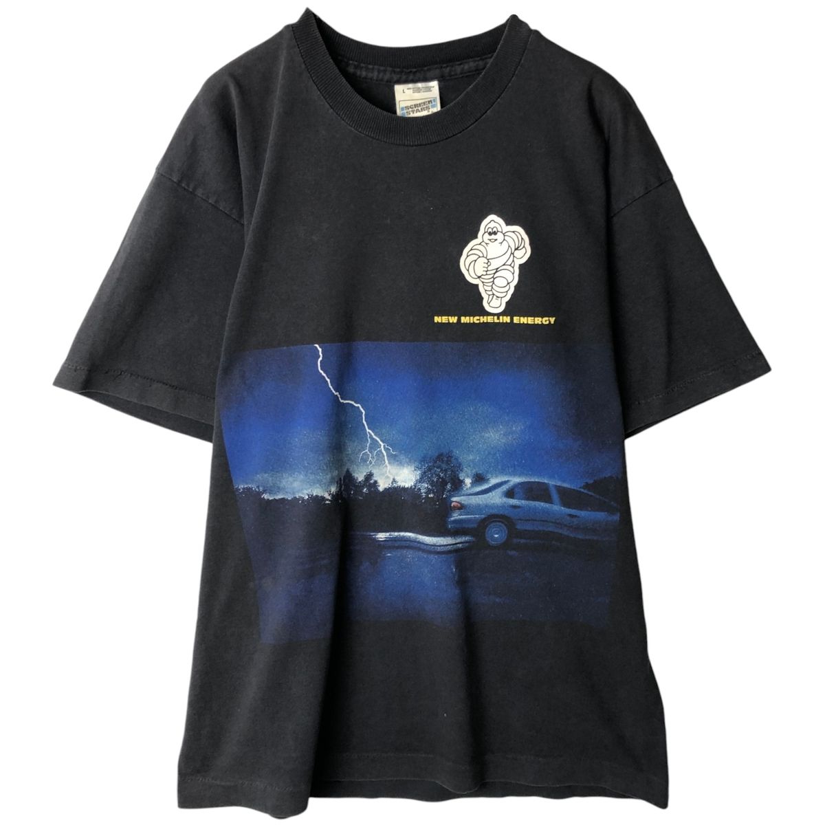 古着 ~90年代 スクリーンスターズ SCREEN STARS FURUIT OF THE ROOM MICHELIN アドバタイジングTシャツ メンズL相当/eaa638719