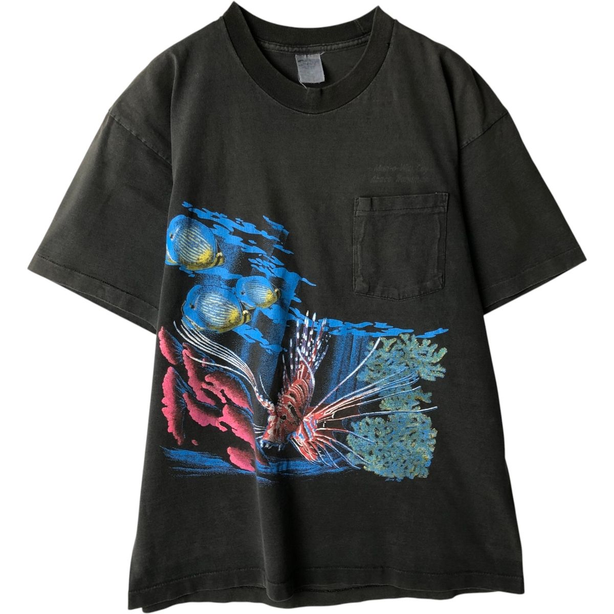 古着 ~90年代 魚柄 アニマルTシャツ メンズL相当 ヴィンテージ/eaa639020