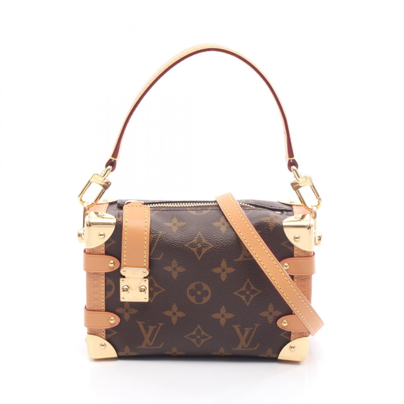 ルイ・ヴィトン LOUIS VUITTON ハンドバッグ サイドトランクPM M46815 PVCコーティングキャンバス レザー サイドトランクPM レディース Used A