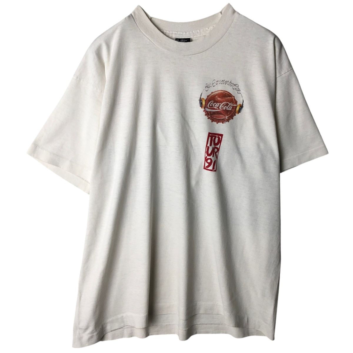 古着 90年代 スクリーンスターズ SCREEN STARS MECANOCOCA-COLA コカコーラ バンドTシャツ バンT メンズXL相当 ヴィンテージ/eaa638720