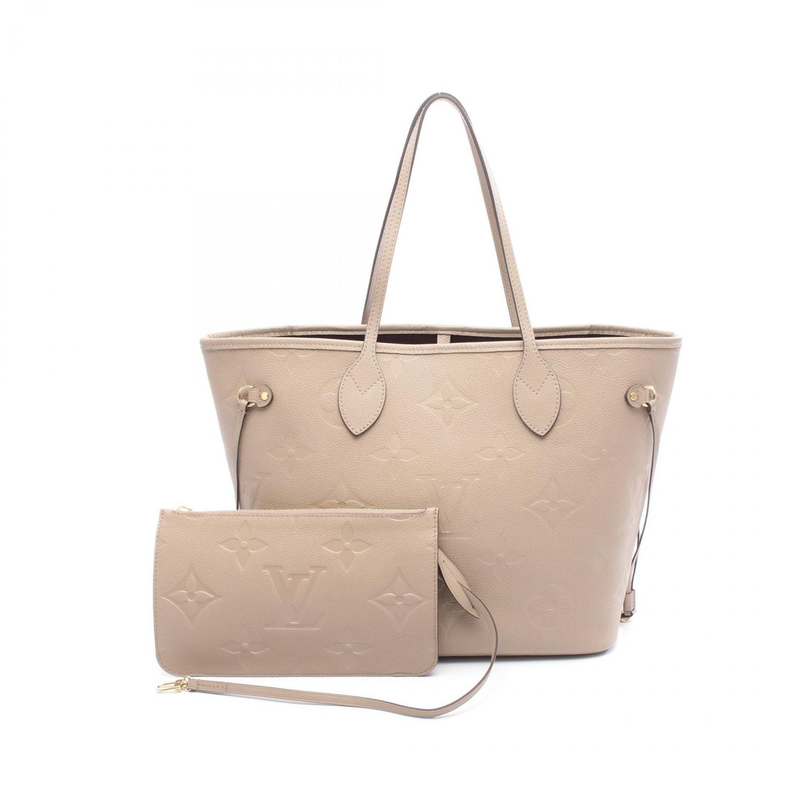 ルイ・ヴィトン LOUIS VUITTON トートバッグ ネヴァーフルMM モノグラムアンプラント トゥルトレール M45686 トゥルトレール レザー ネヴァーフルMM レディース Used A