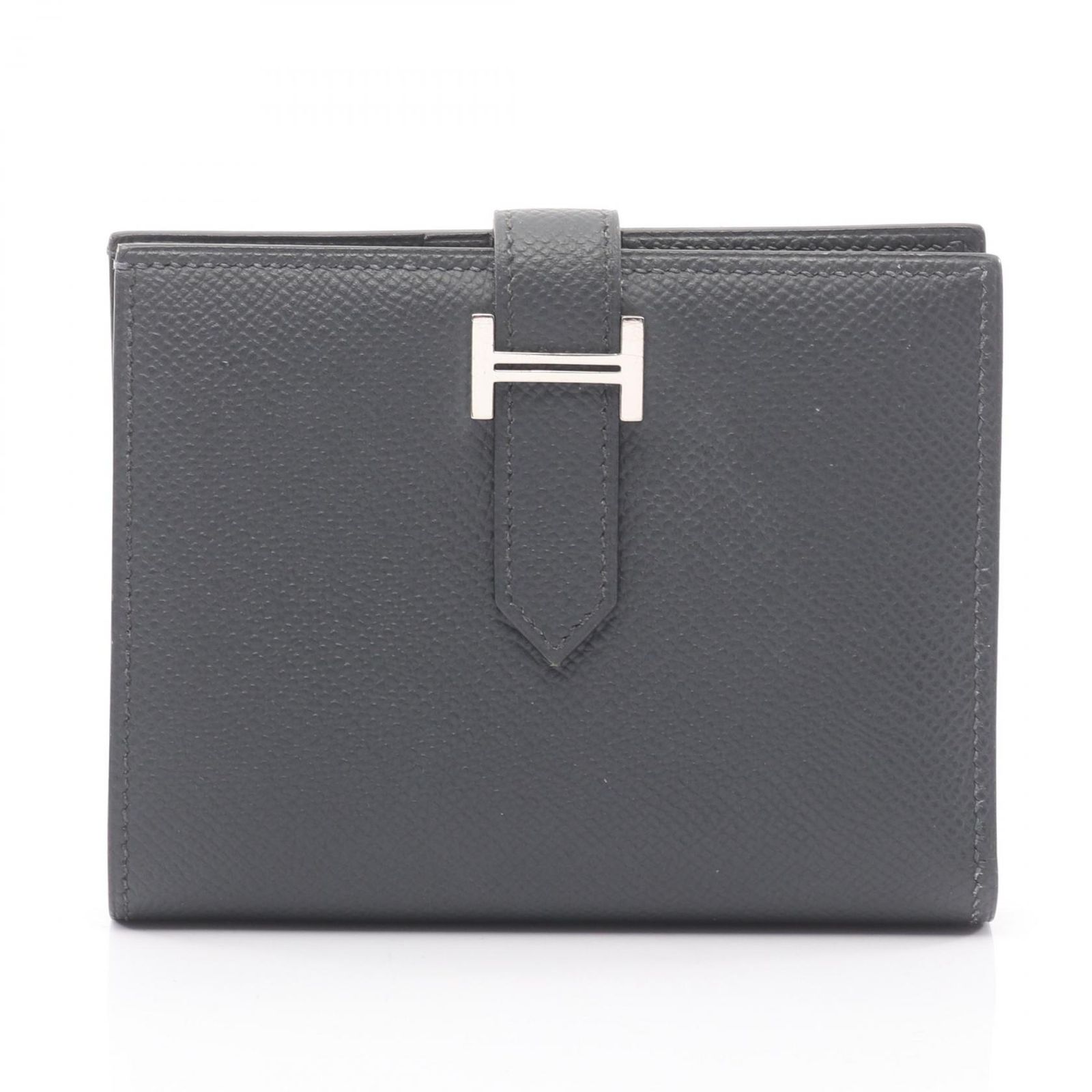 エルメス HERMES 二つ折り財布 ベアンコンパクト グリミスティ レザー ベアン コンパクト グリミスティ レディース Used A