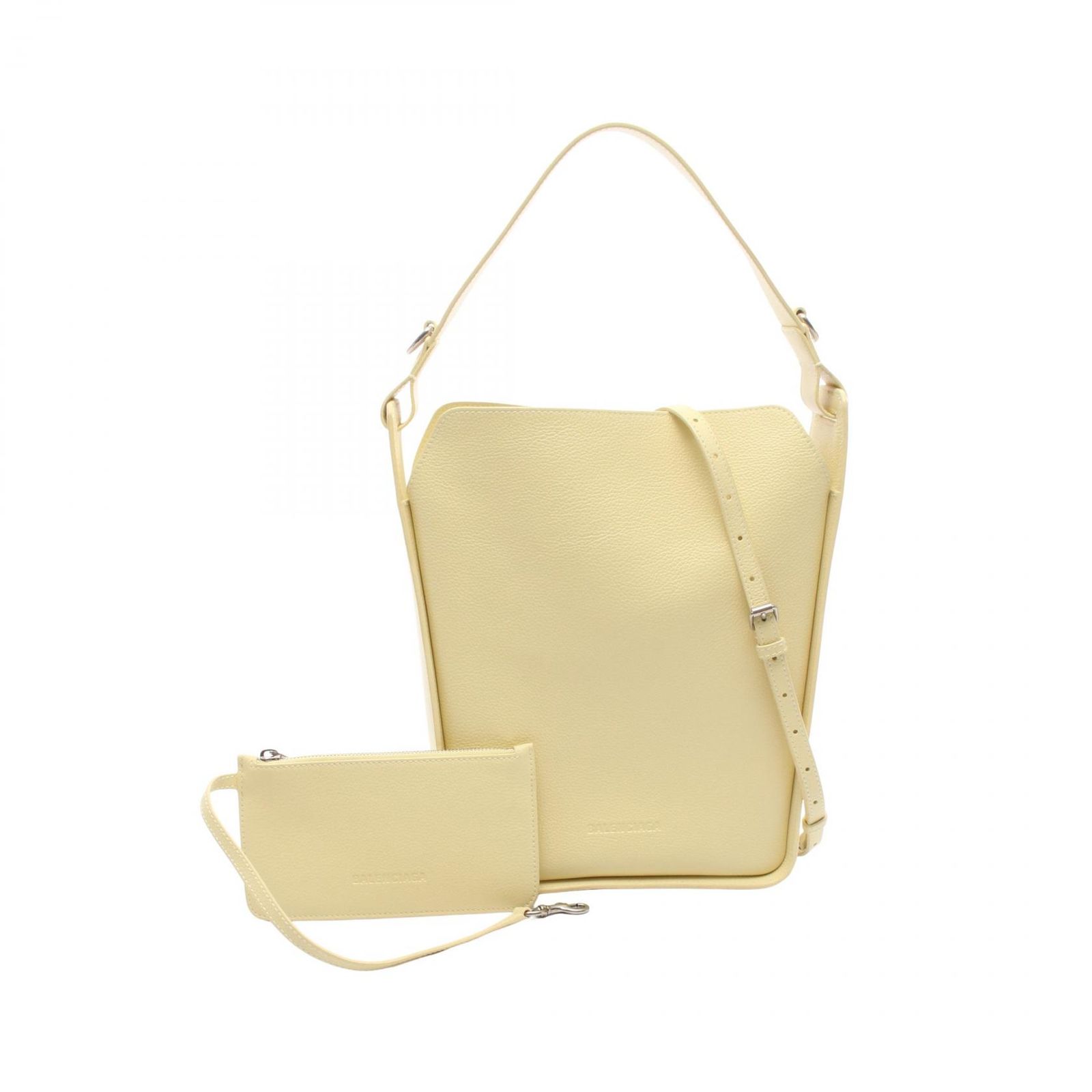 バレンシアガ BALENCIAGA トートバッグ TOOL2.0 ツール スモール ノース サウス 669920 パステルイエロー レザー ノースサウス ショルダーバッグ レディース Used B