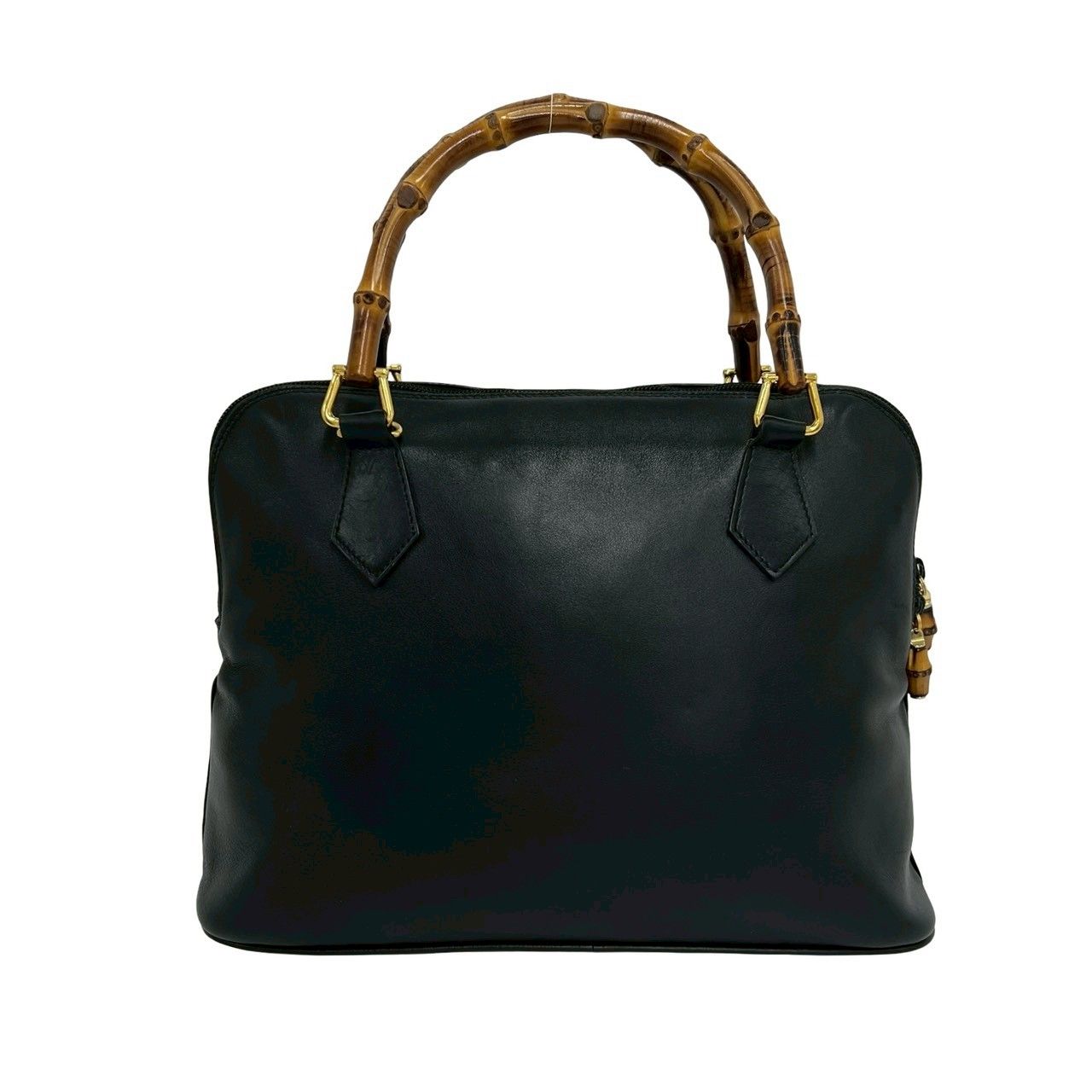 極 美品 GUCCI グッチ オールドグッチ ヴィンテージ バンブー レザー