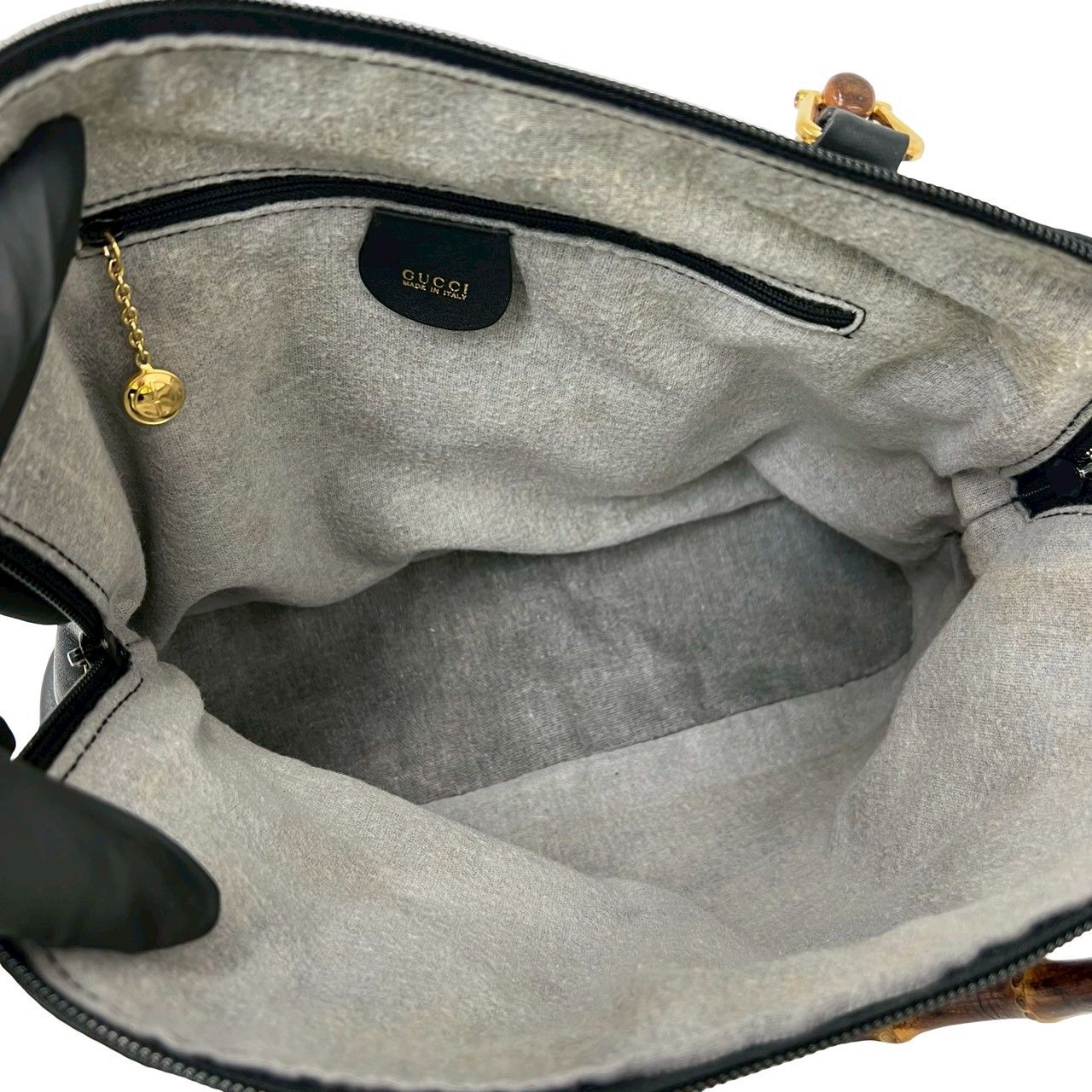 極 美品 GUCCI グッチ オールドグッチ ヴィンテージ バンブー レザー