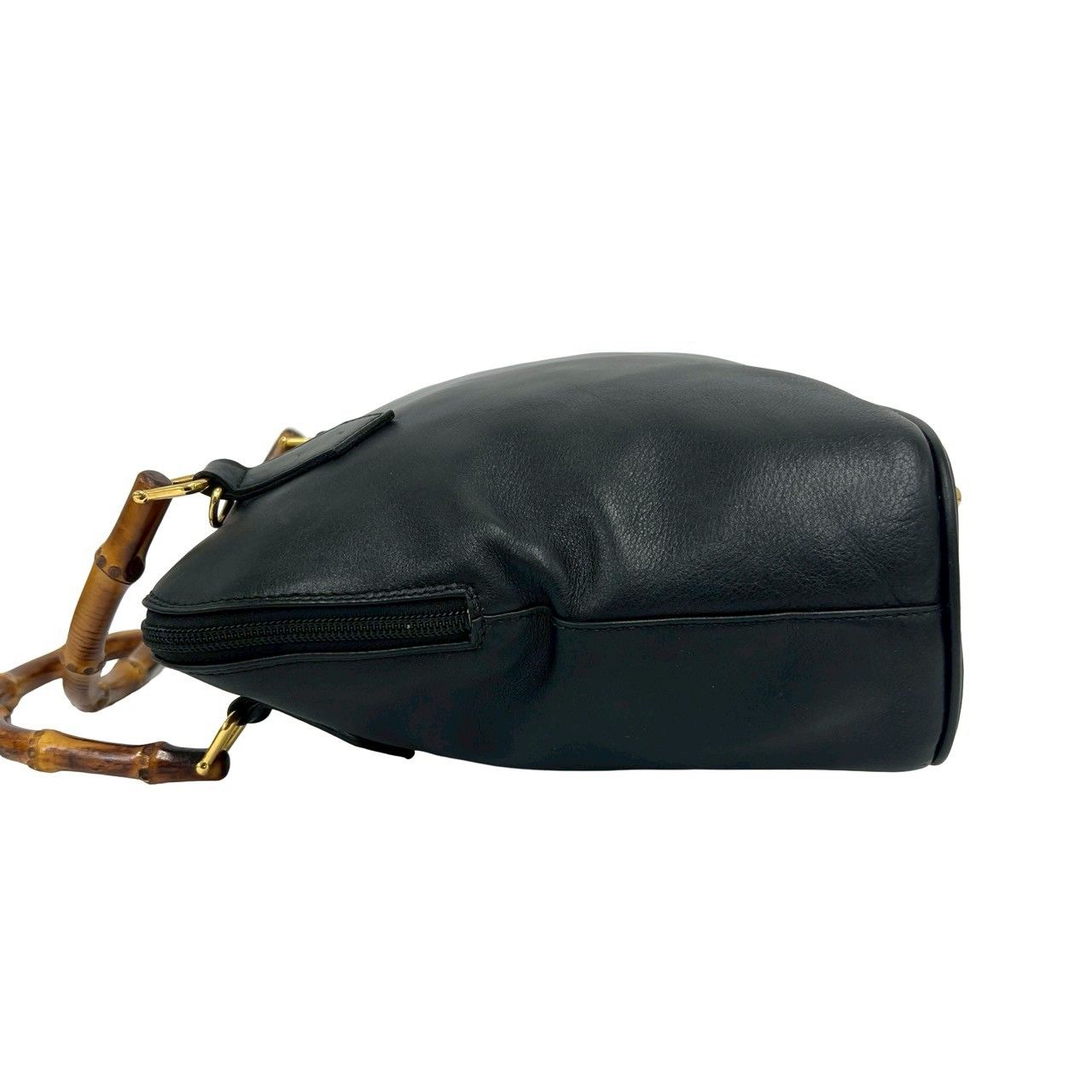 極 美品 GUCCI グッチ オールドグッチ ヴィンテージ バンブー レザー