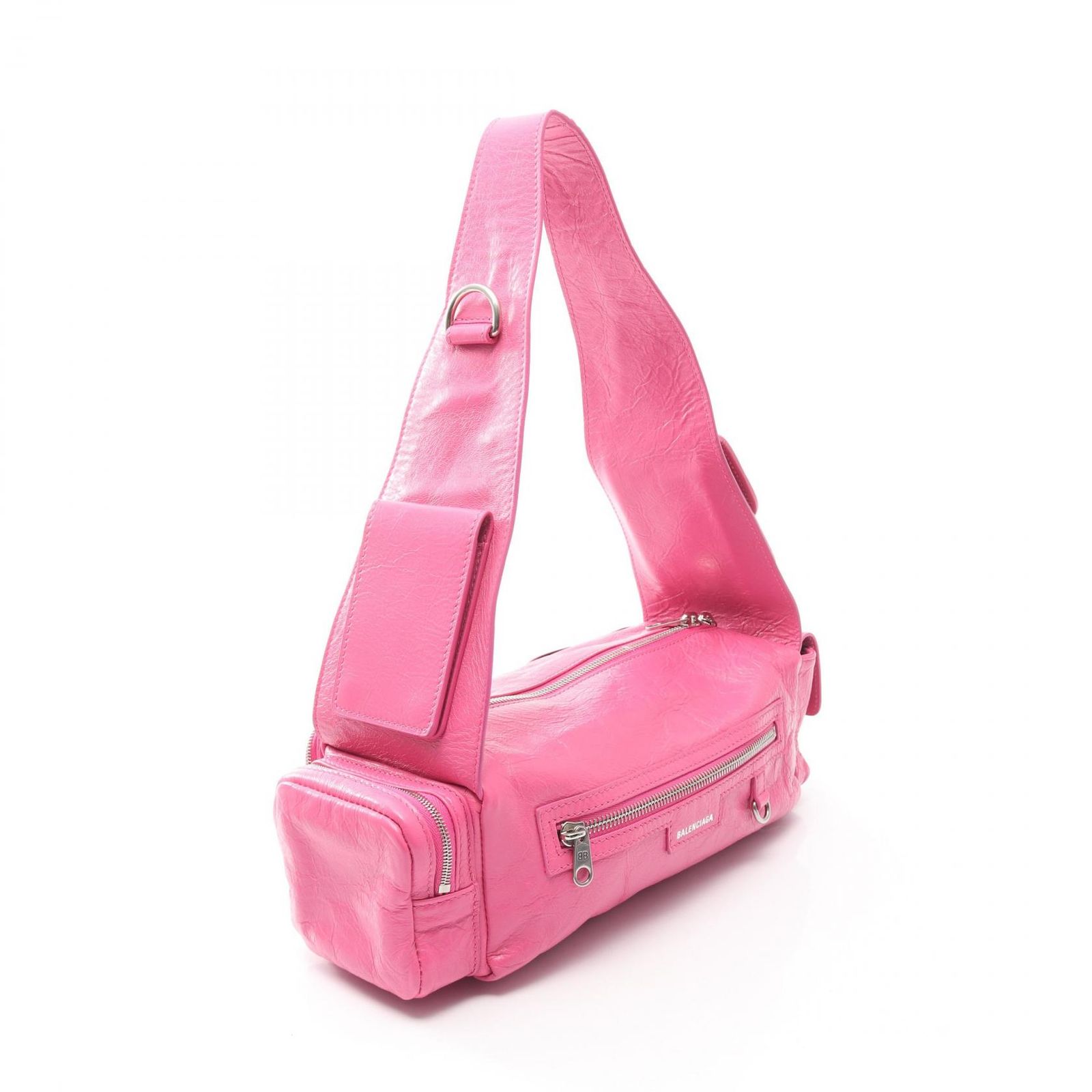 バレンシアガ BALENCIAGA ショルダーバッグ スーパービジー ピンク 