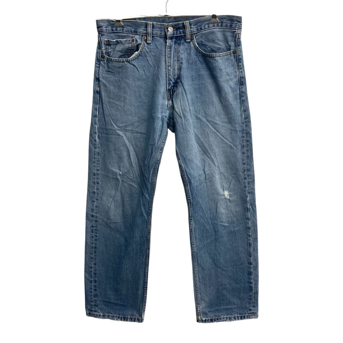 Levi's 505 デニムパンツ W34 ブルー リーバイス ジップアップ ゴールデンサイズ アメカジ デニム ジーンズ 2605-233