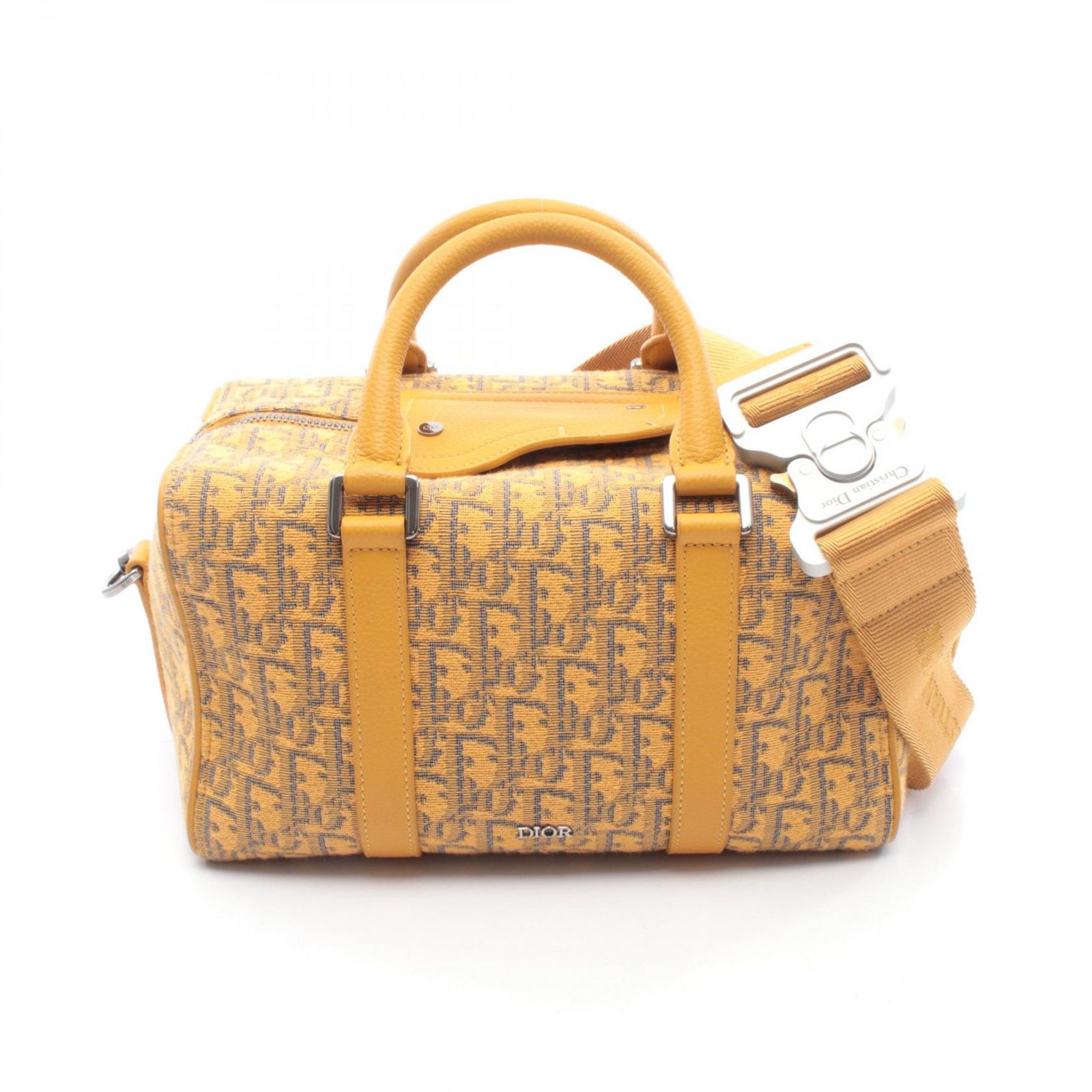 ディオール Dior ハンドバッグ ランゴ 26 20-BO-0281 イエロー キャンバス レザー オブリーク ランゴ26 レディース Used A