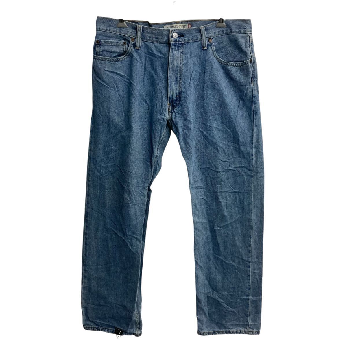 Levi's 505 デニムパンツ W36 ブルー リーバイス ジップアップ ストレートフィット ゴールデンサイズ アメカジ デニム ジーンズ 2605-241