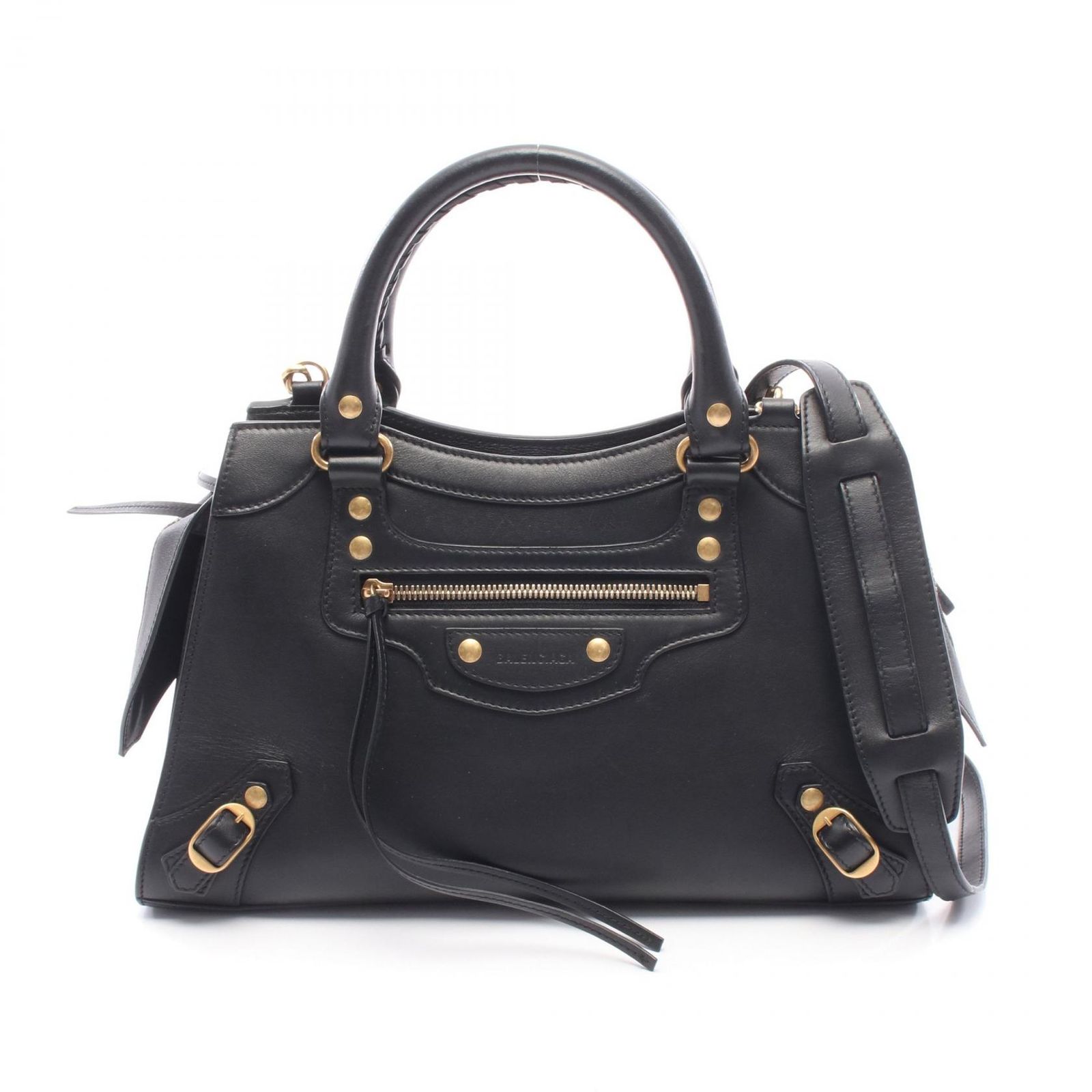 バレンシアガ BALENCIAGA ハンドバッグ ネオクラシックシティ スモール 638521 ブラック レザー ネオ クラシック シティ スモール レディース Used A