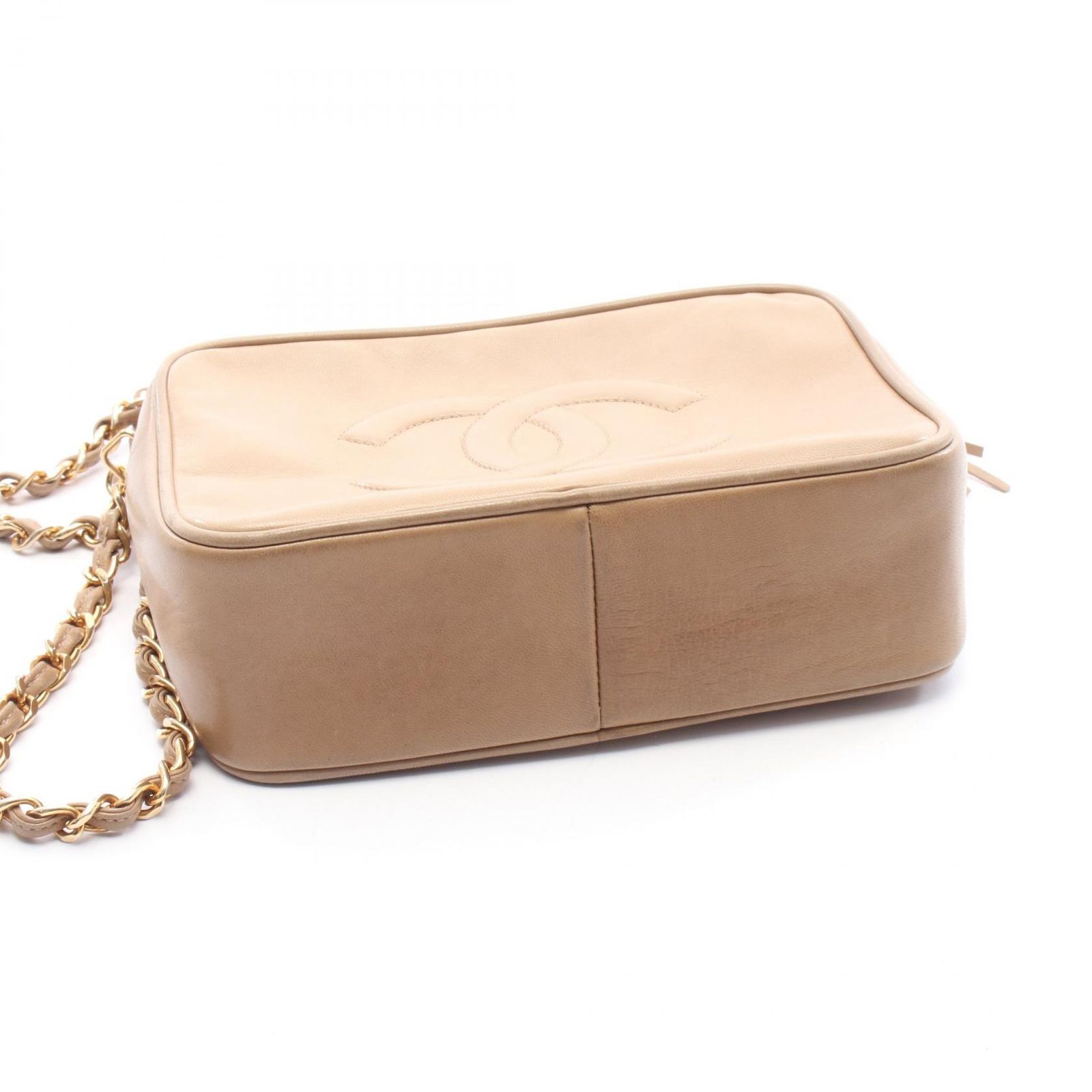 シャネル CHANEL ショルダーバッグ ベージュ ラムスキン（羊革） ココ