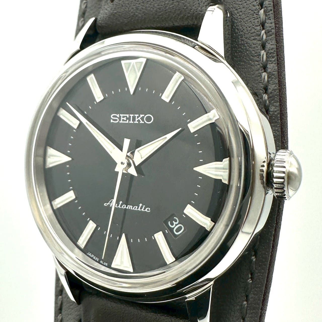 【新品同様】SEIKO セイコー プロスペックス アルピニスト SBEN001/6L35-00E0 腕時計 自動巻き レザー ブラック 腕時計 メンズ