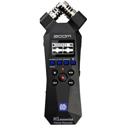 ZOOM ズーム H1 essential ハンディレコーダー 32bitフロート録音対応【音割れせずに演奏録音】XYステレオマイク/Vlog/ASMR/USBマイク対応 国内正規品 国内発送 a3805d97