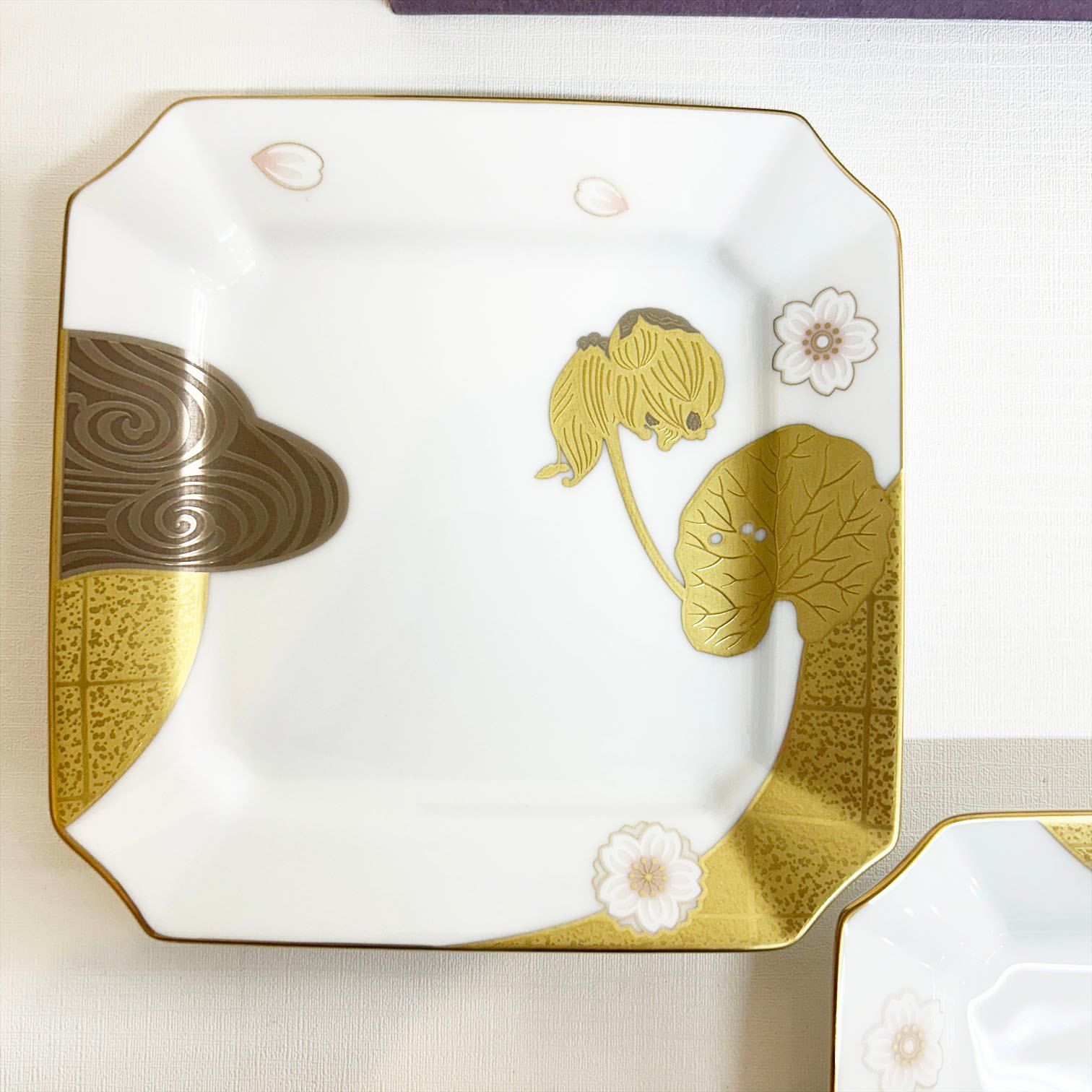 乃りたけ noritake ノリタケ 銘々皿揃い 5客 セット 四季の風景銘々皿