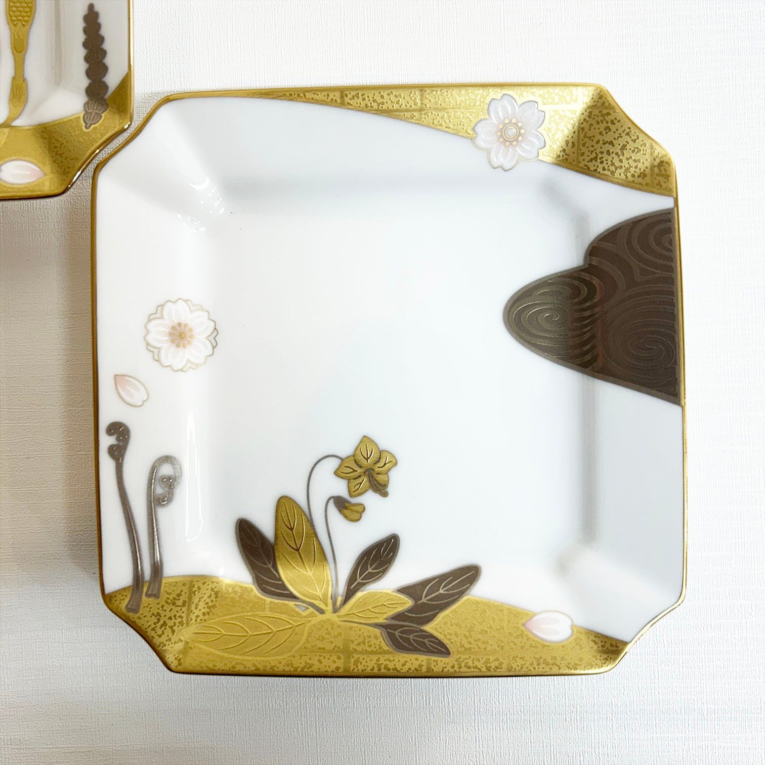 乃りたけ noritake ノリタケ 銘々皿揃い 5客 セット 四季の風景銘々皿
