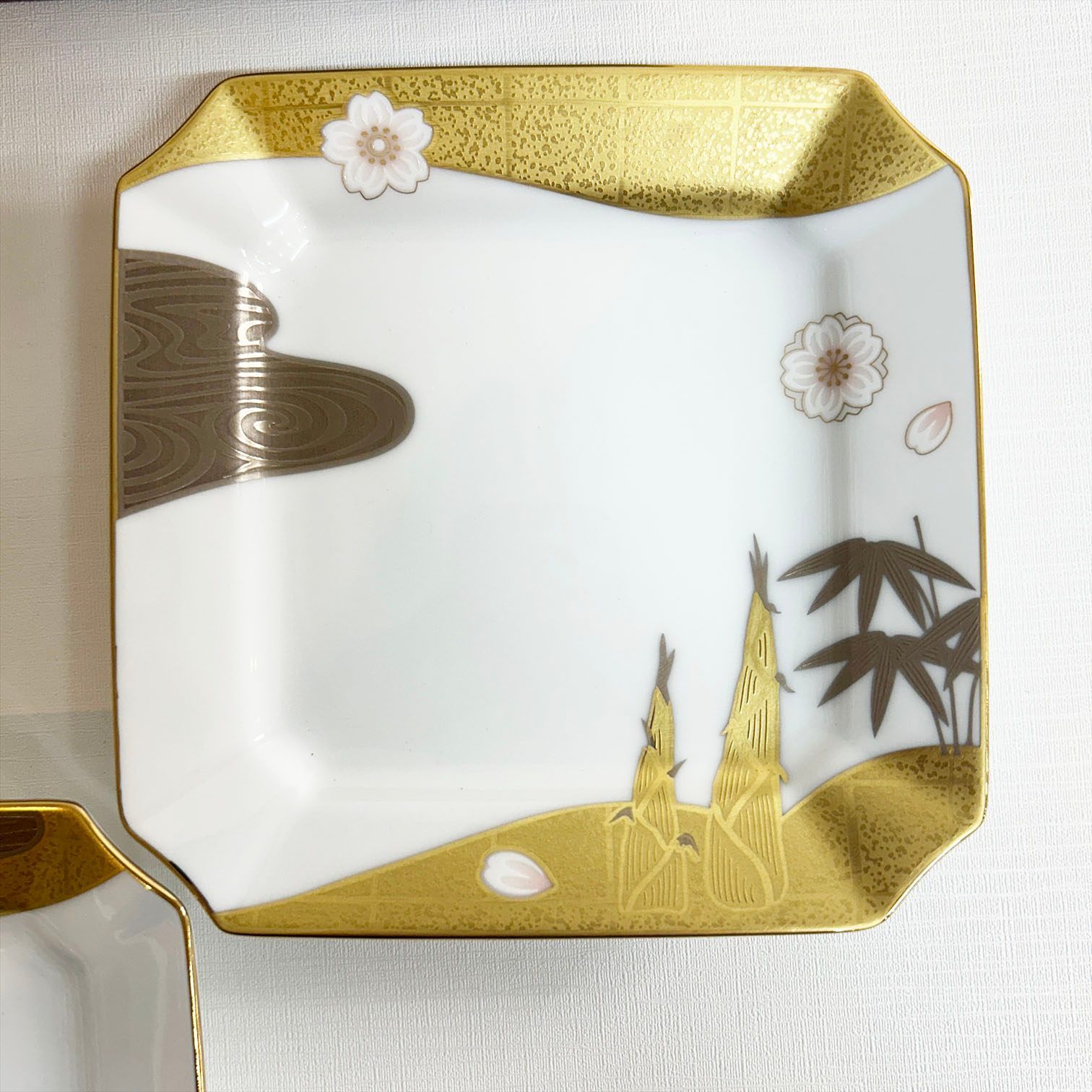 乃りたけ noritake ノリタケ 銘々皿揃い 5客 セット 四季の風景銘々皿