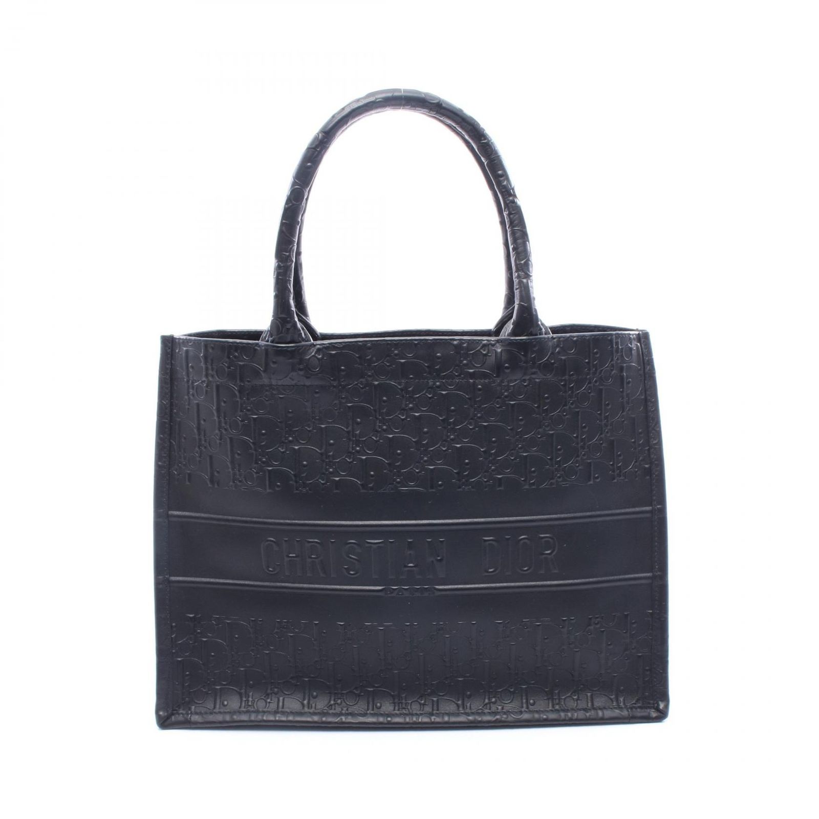 ディオール Dior トートバッグ BOOK TOTE ブックトート ミディアム オブリーク ブラック レザー ブックトート スモール レディース Used A 121,400円