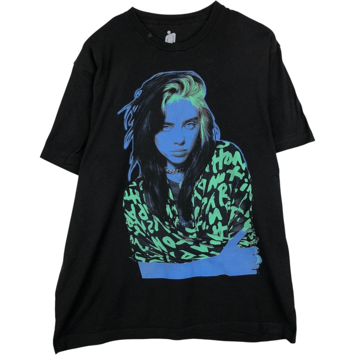 古着 BILLIE EILISH ビリーアイリッシュ バンドTシャツ バンT メンズXL相当/eaa636442