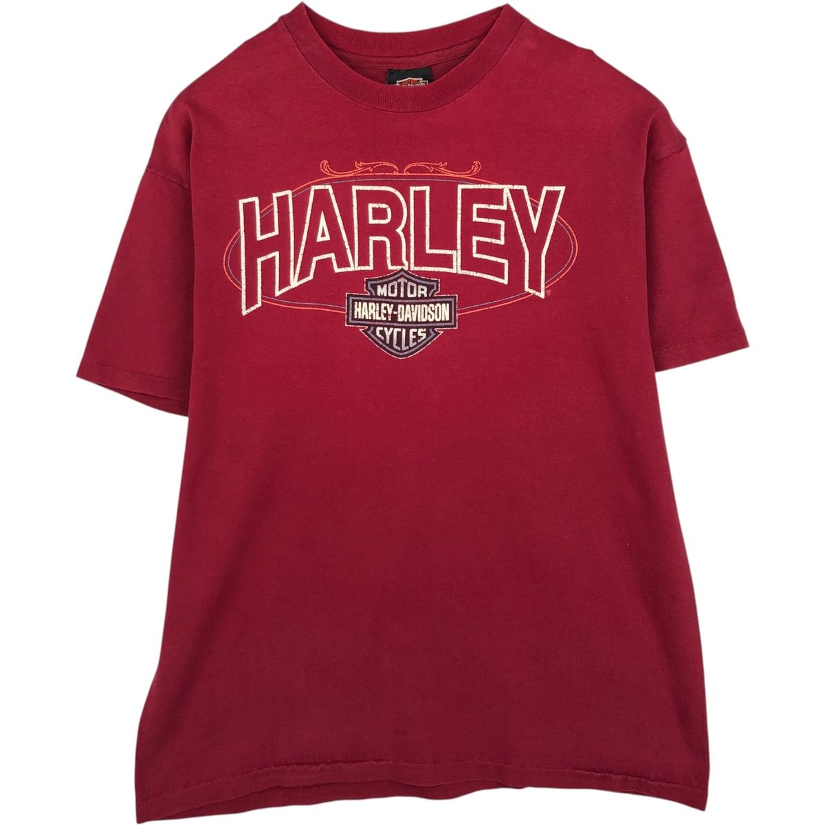 古着 90年代 ハーレーダビッドソン Harley-Davidson モーターサイクル バイクTシャツ USA製 メンズL相当 ヴィンテージ/eaa637001