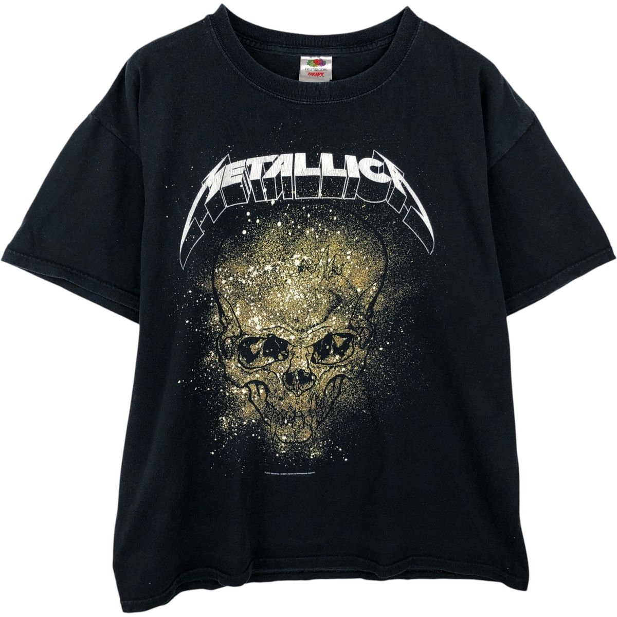 古着 フルーツオブザルーム FRUIT OF THE LOOM HEAVY cotton Metallica メタリカ ドクロ柄 スカル柄 バンドTシャツ バンT/eaa637445