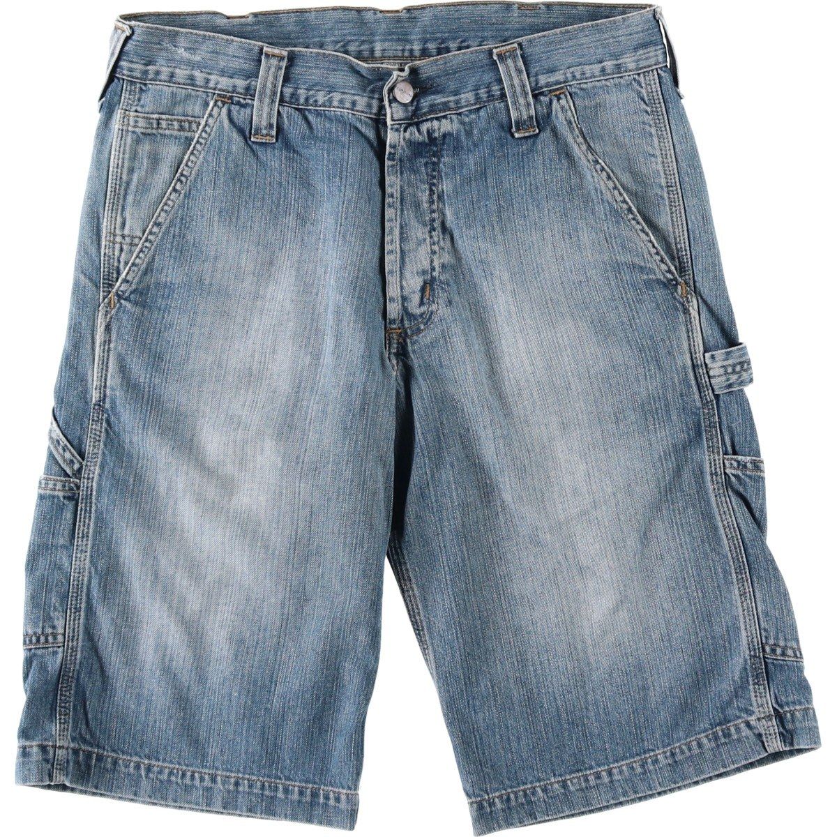 古着 カーハート Carhartt DUNGAREE BERMUDA デニムペインターショーツ ハーフパンツ メンズw32相当/eaa637103