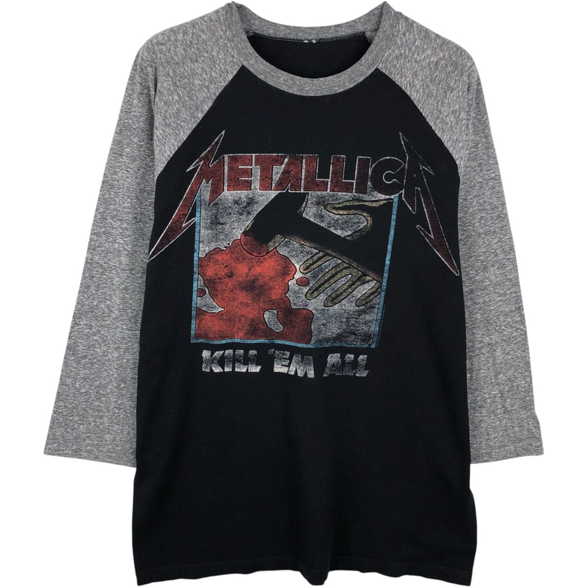 古着 METALLICA メタリカ 七分袖 ラグラン バンドTシャツ バンT メンズM相当/eaa637435