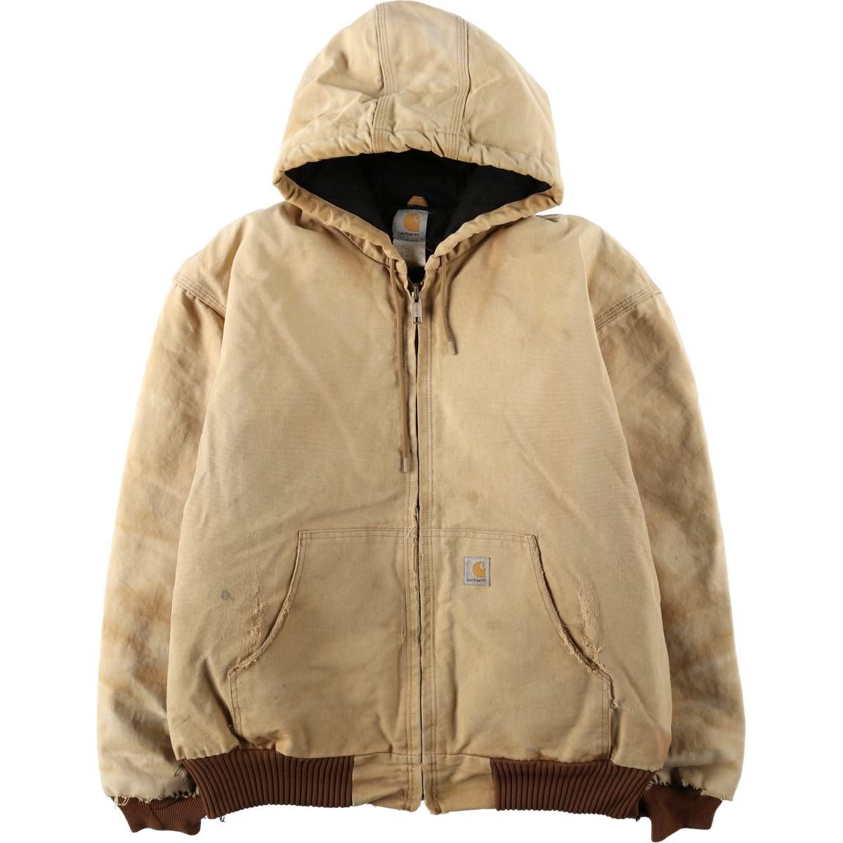 古着 00年代 カーハート Carhartt アクティブジャケット 中綿入り ダックフルジップパーカー メンズXXL相当/eaa636539 22,253円