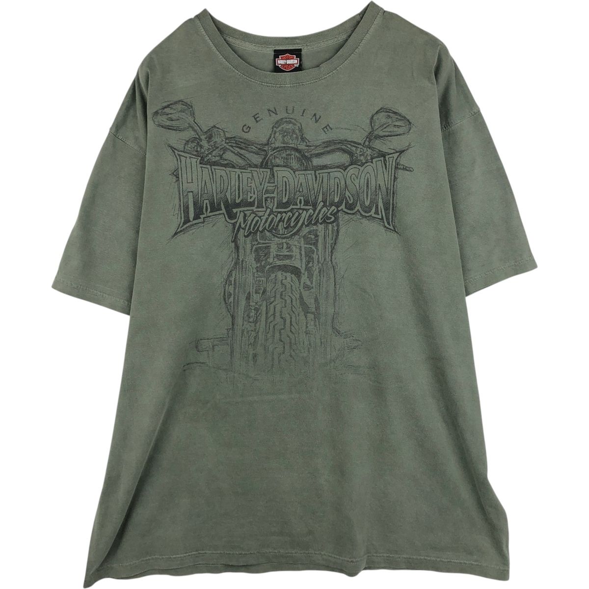 古着 00年代 ハーレーダビッドソン Harley-Davidson 鷲柄 イーグル柄 モーターサイクル バイクTシャツ メンズXXL相当/eaa636990