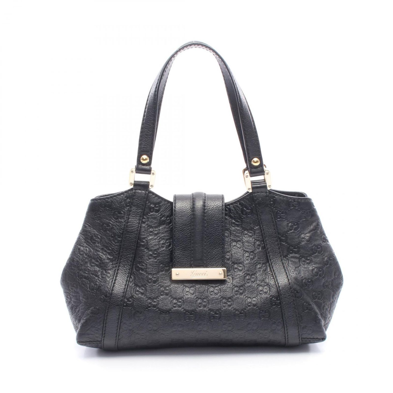 グッチ GUCCI トートバッグ グッチシマ 233610 ブラック レザー グッチシマ トートバッグ レディース Used A