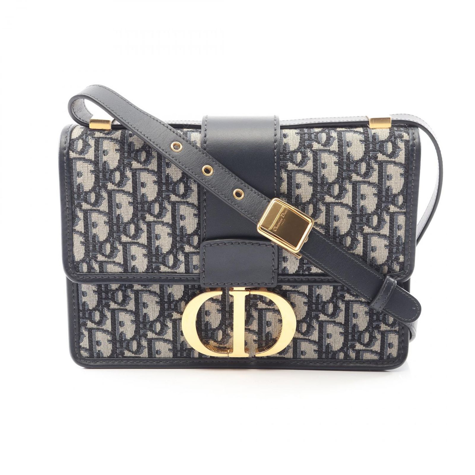 ディオール Dior ショルダーバッグ 30 MONTAIGNE モンテーニュ オブリーク ジャカード M9203UTZQ_M928 ネイビー キャンバス レザー オブリーク 30 Montaigne バッグ レディース