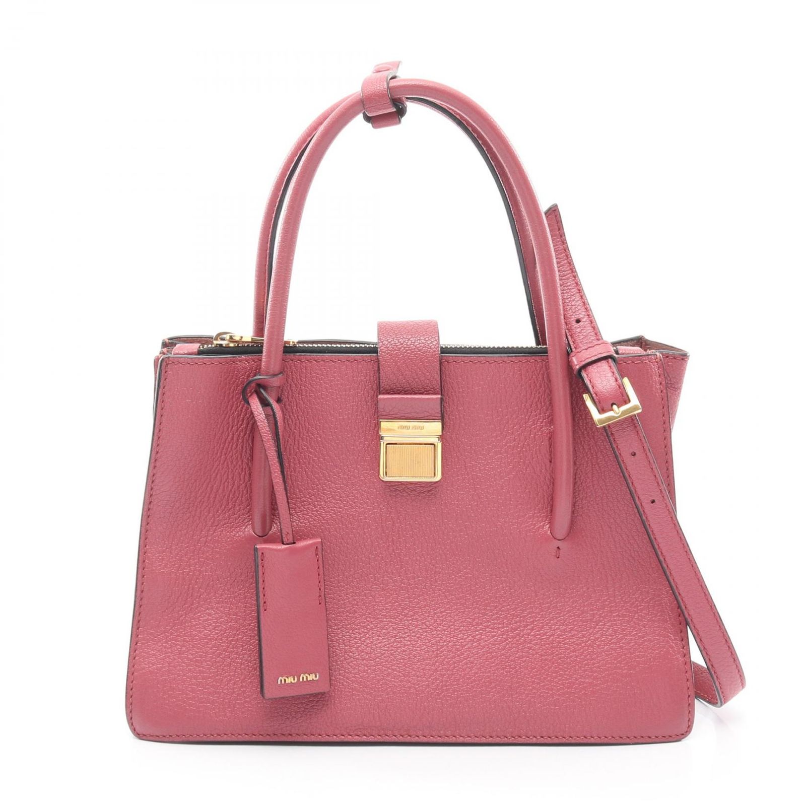 ミュウ ミュウ Miu Miu ハンドバッグ MADRAS マドラス 2WAY 5BA104 