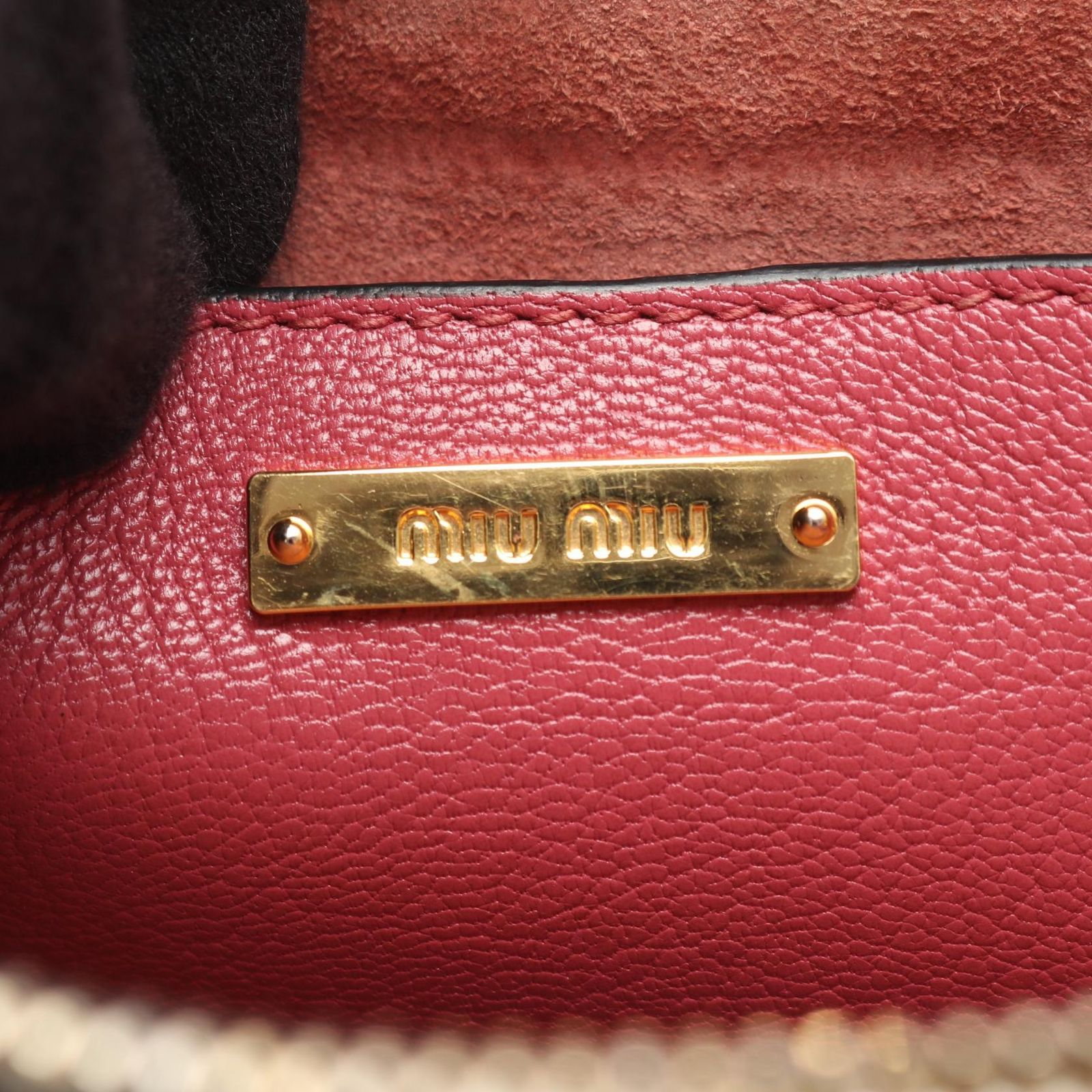 ミュウ ミュウ Miu Miu ハンドバッグ MADRAS マドラス 2WAY 5BA104 