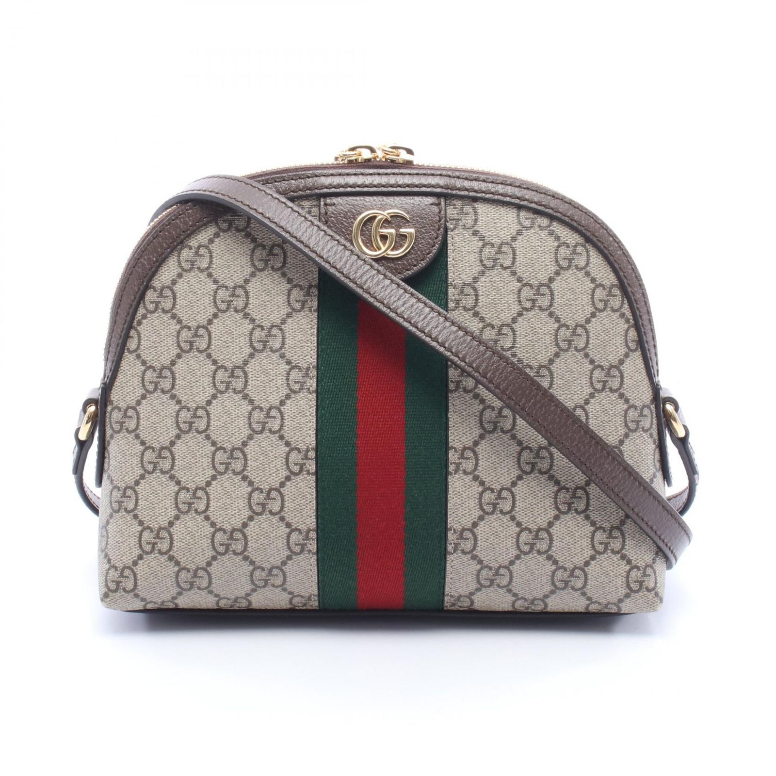 グッチ GUCCI ショルダーバッグ オフィディア GGスプリーム 499621 ベージュ PVCコーティングキャンバス レザー オフィディア ショルダーバッグ レディース Used A