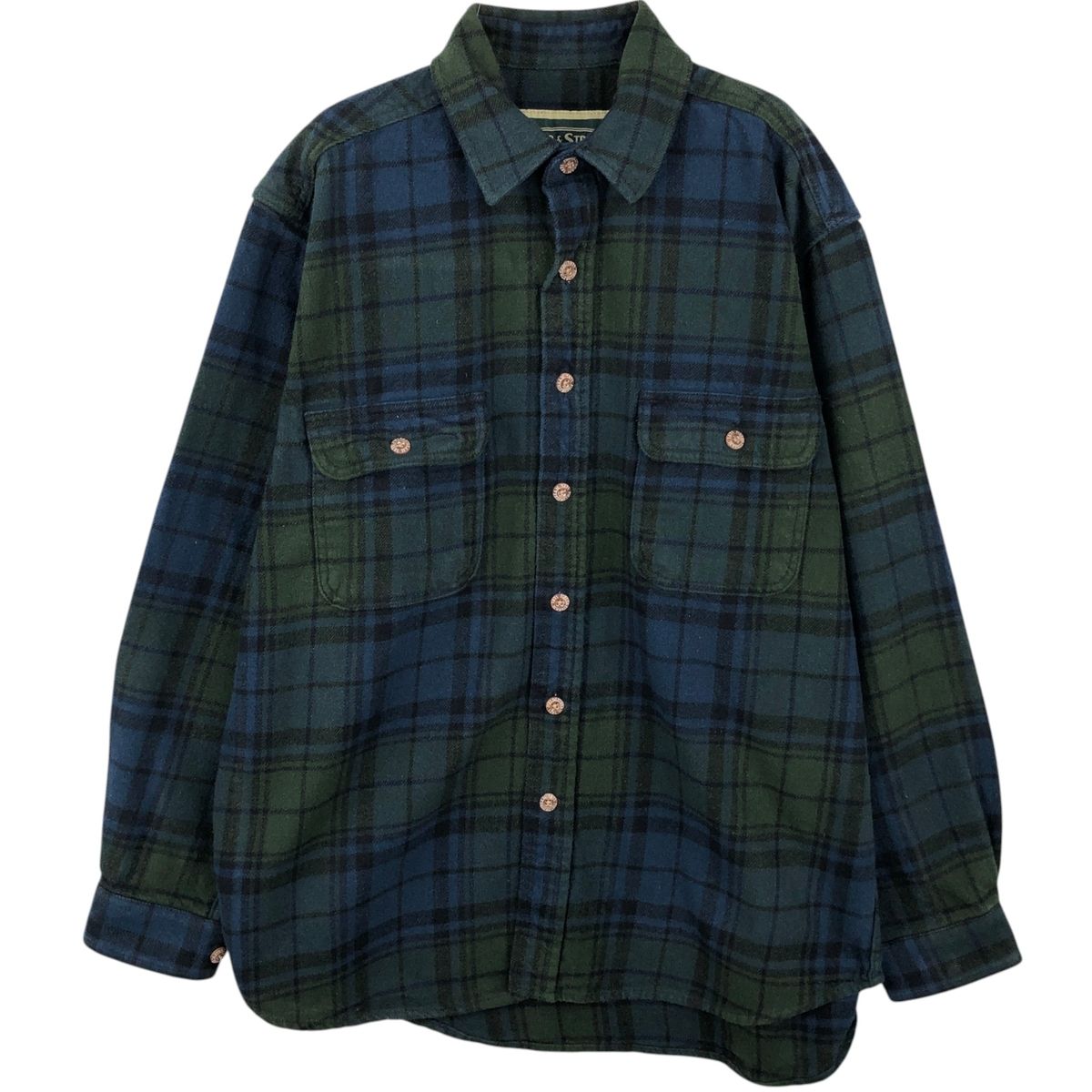 古着 フィールドアンドストリーム FIELD&STREAM 長袖 ヘビーネルチェックシャツ メンズM相当/eaa637696