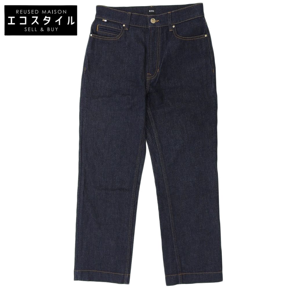 BOSS ボス 美品 コットン デニムパンツ ボトムス メンズ インディゴ 27