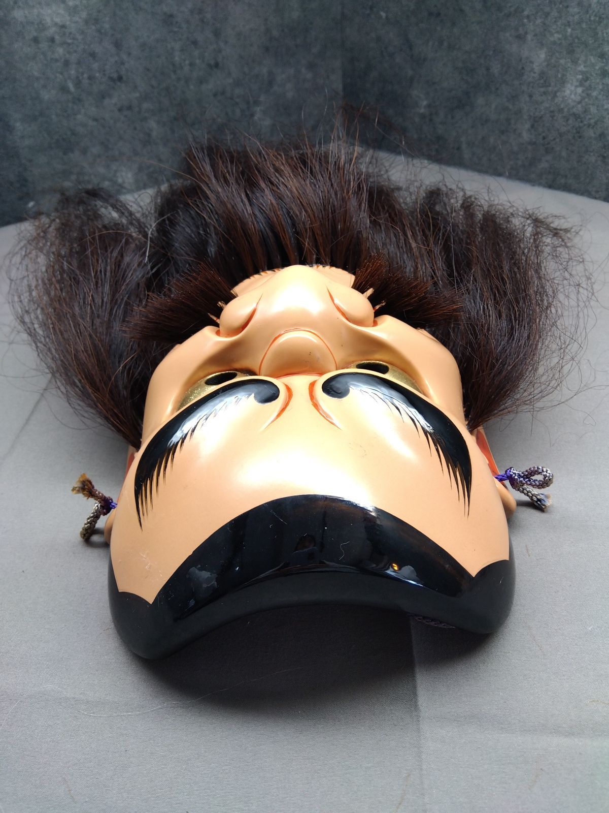 手力男命 神楽面 髭付き 能面 お面 飾り面 開運 魔除け 厄除け 民芸品