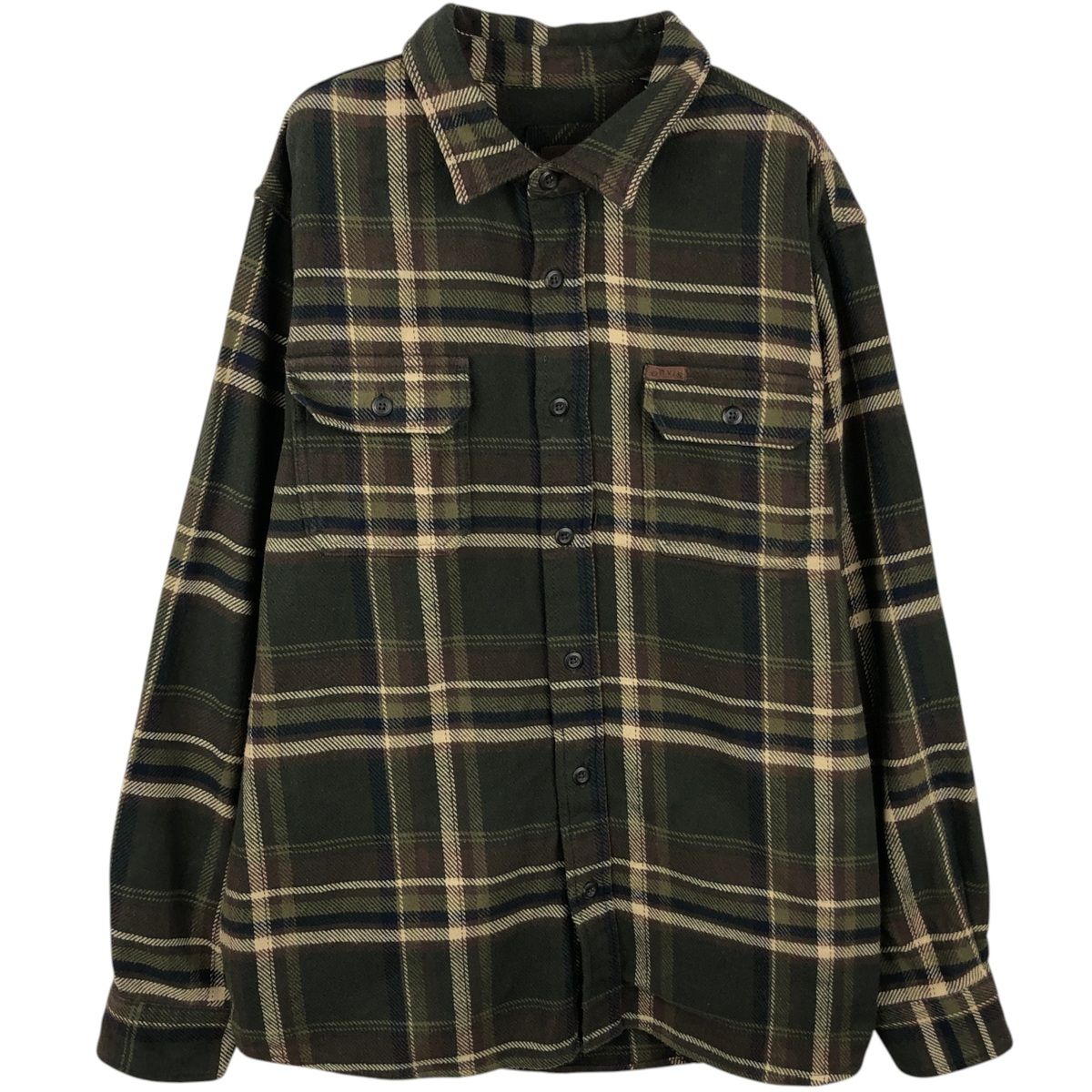 古着 オービス ORVIS 長袖 ヘビーネルチェックシャツ メンズXL相当/eaa637617