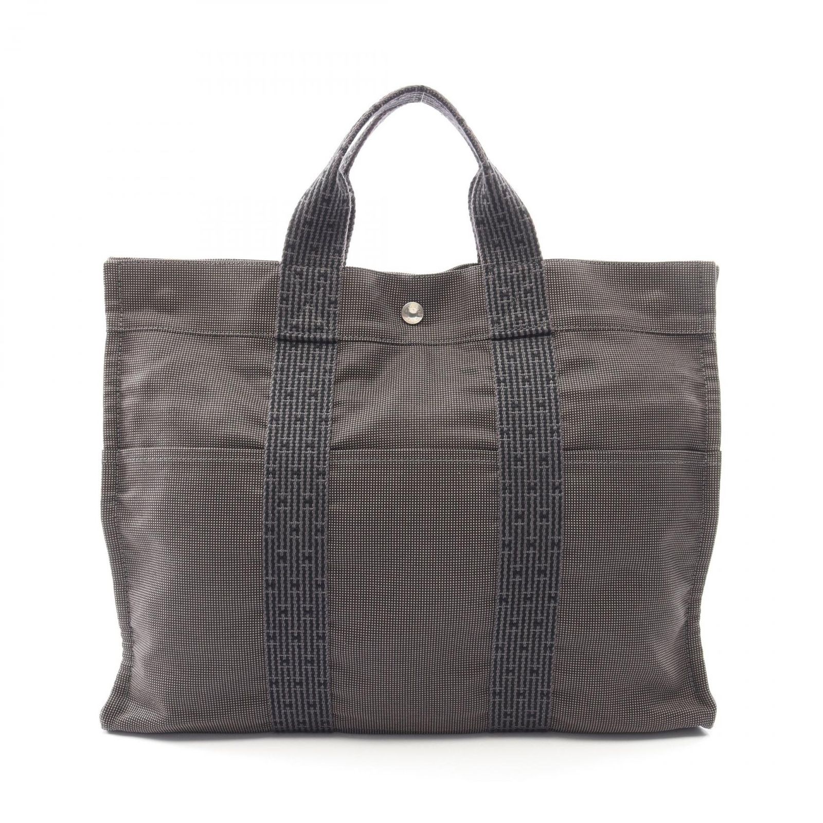 エルメス HERMES トートバッグ エールラインMM グレー その他 エールライントートMM ユニセックス Used B