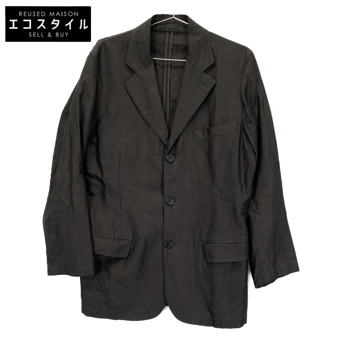 C.P.COMPANY シーピーカンパニー グレー コットンリネンヘリンボーン 