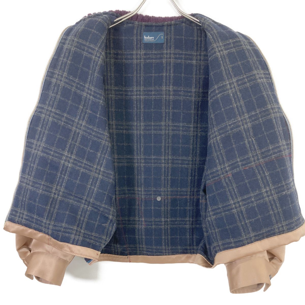 kolor kolor 22aw ドッキングブルゾン 22aw ドッキングデザイン 