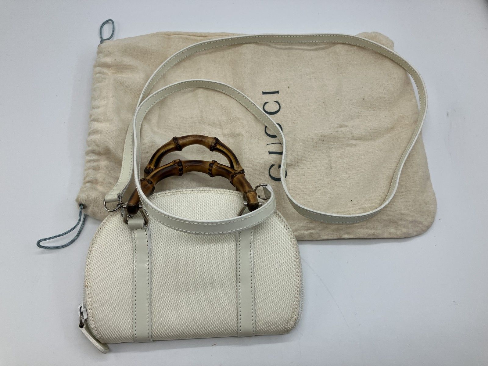 GUCCI グッチ バンブー ミニ ショルダーバッグ 2WAY ハンドバッグ