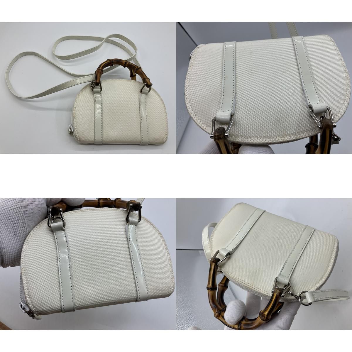 GUCCI グッチ バンブー ミニ ショルダーバッグ 2WAY ハンドバッグ