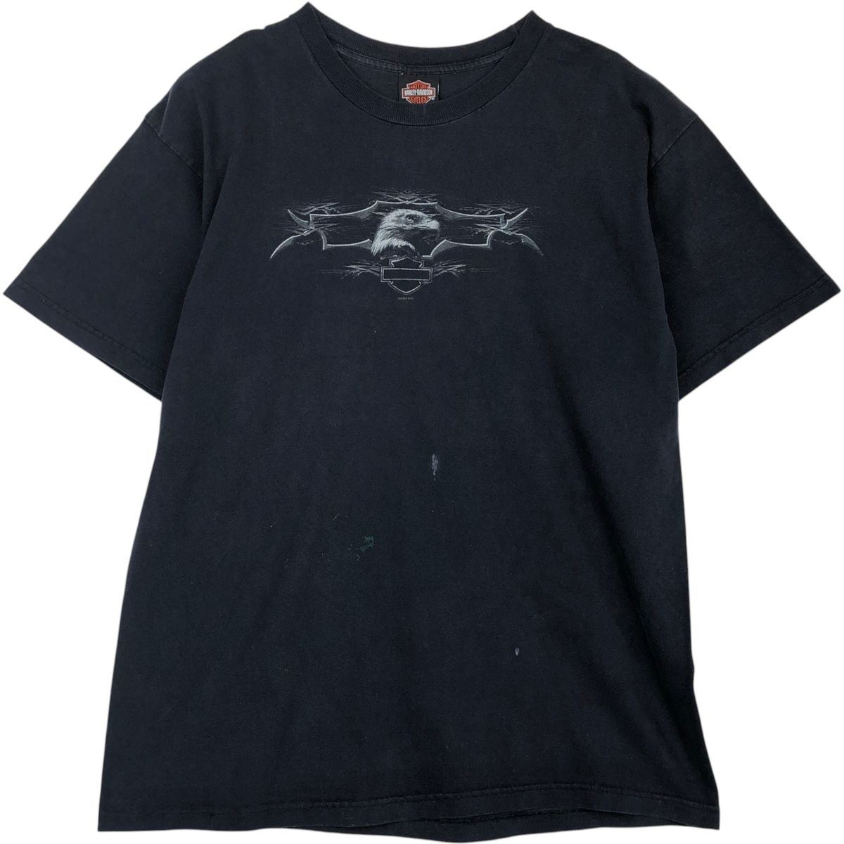 古着 00年代 ハーレーダビッドソン Harley-Davidson 鷲柄 イーグル柄 星条旗柄 モーターサイクル バイクTシャツ メンズXL相当/eaa637004