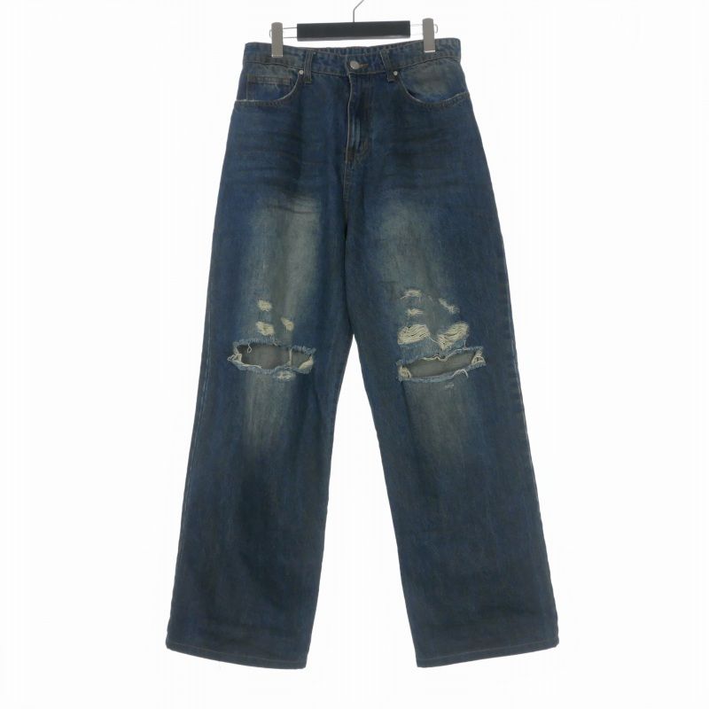 バスケットケース Basketcase Lax Baggy Denim ダメージ加工 バギー