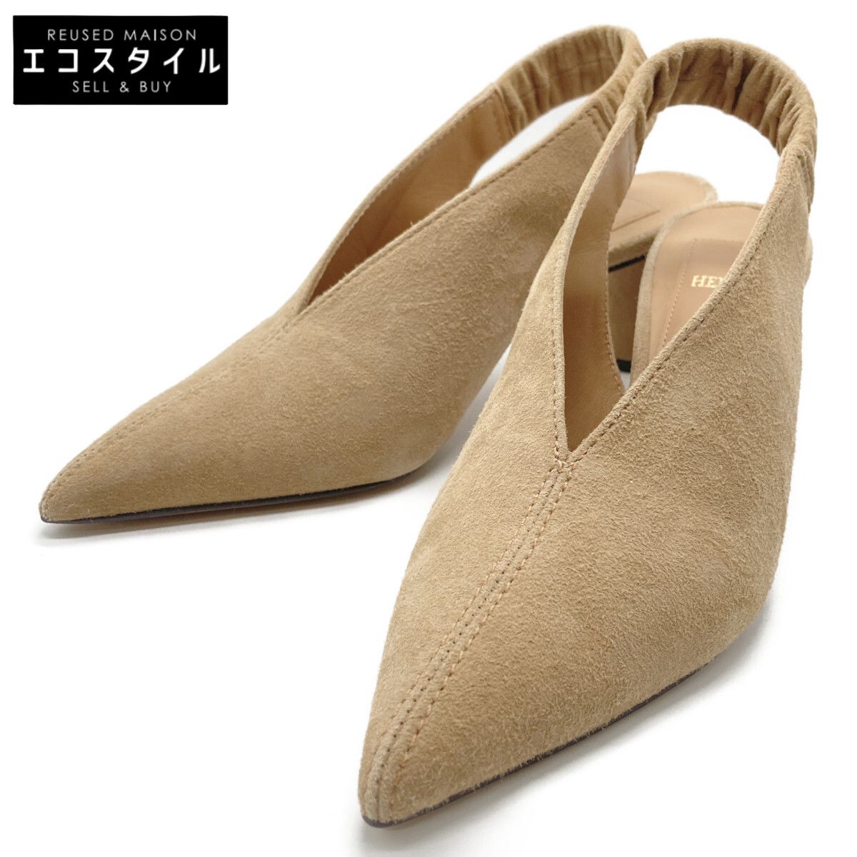 HENRI EN VARGO　ヘンリエンヴァーゴ　252041 MONICA バックベルト パンプス　35.5