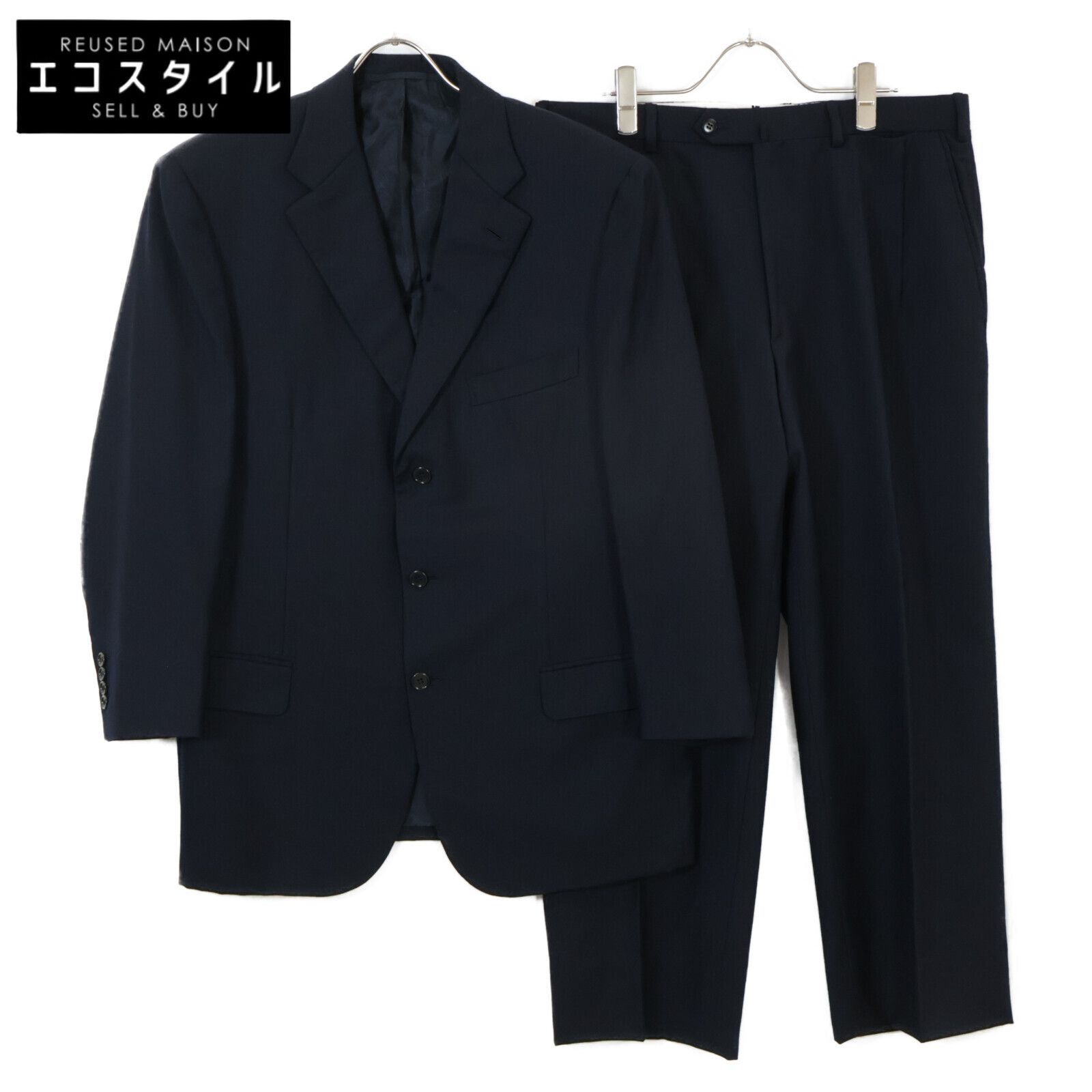 Brioni ブリオーニ ネイビー PARLAMENTO スーツ 52 - メルカリ